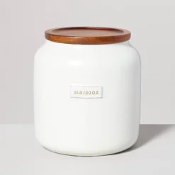 Dry Goods Stoneware Canister With Wood Lid Cream/Brown - Hearth & Hand™ With Magnolia 13 Dry Goods Stoneware Canister With Wood Lid Cream/Brown - Hearth & Hand™ With Magnolia -Home Decor GUEST 69719d52 15f0 4519 8406 500a18f94cb3