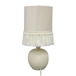 Small Table Lamp With Fringe Shade Off-White (Includes LED Light Bulb) - Opalhouse™ Designed With Jungalow™ -Home Decor GUEST 6a5a28fb 40e2 4ccf aad5 699d151bc234