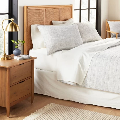 Channel Stitch Heathered Pillow Sham - Hearth & Hand™ With Magnolia 3 Channel Stitch Heathered Pillow Sham - Hearth & Hand™ With Magnolia