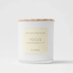 Wood Lidded Glass Wellness Focus Candle - Threshold™ 9 Wood Lidded Glass Wellness Focus Candle - Threshold™ -Home Decor GUEST 6ad6f3d2 39ad 4239 9365 f6449a665735