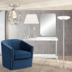 Possini Euro Design Meridian Light Blaster Modern Torchiere Floor Lamp 72" Tall Brushed Nickel LED Frosted Glass Shade For Living Room Bedroom Office 16 Possini Euro Design Meridian Light Blaster Modern Torchiere Floor Lamp 72" Tall Brushed Nickel LED Frosted Glass Shade For Living Room Bedroom Office -Home Decor GUEST 6bbd5cd5 4418 4021 a48b e76b13d778f4