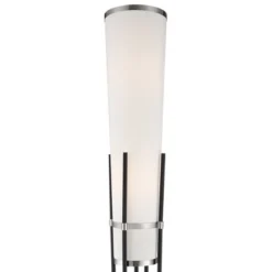 Possini Euro Design Flute Modern Torchiere Floor Lamp 64" Tall Satin Black Brushed Nickel White Linen Shade For Living Room Bedroom Office House Home 12 Possini Euro Design Flute Modern Torchiere Floor Lamp 64" Tall Satin Black Brushed Nickel White Linen Shade For Living Room Bedroom Office House Home -Home Decor GUEST 6d8338c9 1eea 4637 a805 c6f342edfa75