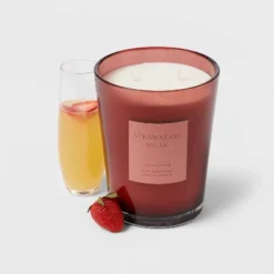 Colored Vase Glass With Dustcover Strawberry Musk Candle Red - Threshold™ 10 Colored Vase Glass With Dustcover Strawberry Musk Candle Red - Threshold™ -Home Decor GUEST 6fbd7409 e02e 4d5d ba4b 134ffca565e9