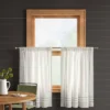 2pk 42"x36" Light Filtering Stripe Border Curtain Tiers Cream/Gray - Threshold™ 1 2pk 42"x36" Light Filtering Stripe Border Curtain Tiers Cream/Gray - Threshold™ -Home Decor GUEST 716d731e aae2 4421 85b0 f4ed11bd58e4