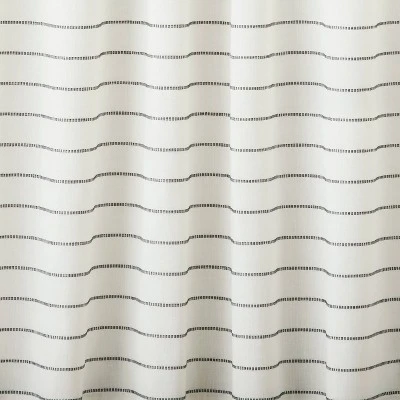 Blanket Stitch Curtain Panel Dark Gray/Cream - Hearth & Hand™ With Magnolia 3 Blanket Stitch Curtain Panel Dark Gray/Cream - Hearth & Hand™ With Magnolia