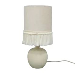 Small Table Lamp With Fringe Shade Off-White (Includes LED Light Bulb) - Opalhouse™ Designed With Jungalow™ -Home Decor GUEST 7b52390b 0f9b 4c1c be8b 991b426944b8