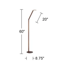 Possini Euro Design Magnum Modern Task Floor Lamp 61" Tall French Bronze Brown Metal LED Adjustable For Living Room Reading Bedroom Office House Home 14 Possini Euro Design Magnum Modern Task Floor Lamp 61" Tall French Bronze Brown Metal LED Adjustable For Living Room Reading Bedroom Office House Home -Home Decor GUEST 7e5da65c 8cda 428e 8445 14e1b6f5eaa2