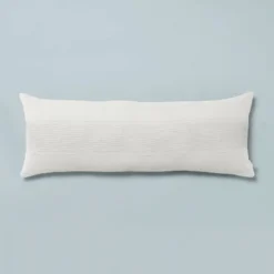 16"x42" Slub Center Stripe Oversized Lumbar Bed Pillow - Hearth & Hand™ With Magnolia 14 16"x42" Slub Center Stripe Oversized Lumbar Bed Pillow - Hearth & Hand™ With Magnolia -Home Decor GUEST 7e84e8bd 4cb9 42c8 ace3 f88b538c2fb8