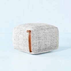 Hand-Woven Pouf Ottoman With Leather Trim - Hearth & Hand™ With Magnolia 13 Hand-Woven Pouf Ottoman With Leather Trim - Hearth & Hand™ With Magnolia -Home Decor GUEST 819b4a8f 2db7 4089 b6dd 3544521baa39