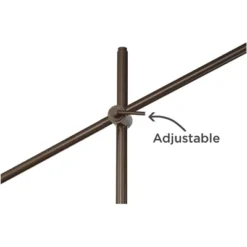 Possini Euro Design Industrial Floor Lamp Adjustable Arm 62.5" Tall Oiled Bronze Metal Light Brown Linen Drum Shade For Living Room Reading 11 Possini Euro Design Industrial Floor Lamp Adjustable Arm 62.5" Tall Oiled Bronze Metal Light Brown Linen Drum Shade For Living Room Reading -Home Decor GUEST 865aed3f 133f 4541 bf6d b6247a5233dd