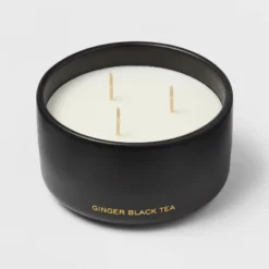 15oz Ceramic Jar 3-Wick Black Label Ginger Black Tea Candle - Threshold™ 6 15oz Ceramic Jar 3-Wick Black Label Ginger Black Tea Candle - Threshold™ -Home Decor GUEST 8aa46bc1 b5c1 4666 9cd0 648068b576e1