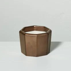 Octagonal Ceramic Cashmere & Suede Fall Jar Candle Metallic Bronze - Hearth & Hand™ With Magnolia -Home Decor GUEST 8d3191e0 b160 4eec bea1 9822c9fa9e34