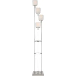 Possini Euro Design Athena Modern Floor Lamp 72" Tall Brushed Nickel 4 Light Tree Clear Outer Opal Inner Double Glass Shade For Living Room Bedroom 15 Possini Euro Design Athena Modern Floor Lamp 72" Tall Brushed Nickel 4 Light Tree Clear Outer Opal Inner Double Glass Shade For Living Room Bedroom -Home Decor GUEST 9216fb98 adc6 4062 a2b3 d139c90db34a