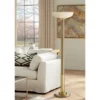 Possini Euro Design Modern Torchiere Floor Lamp 70" Tall Warm Antique Gold Metal Glass Shade For Living Room Reading Bedroom Office Uplight 1 Possini Euro Design Modern Torchiere Floor Lamp 70" Tall Warm Antique Gold Metal Glass Shade For Living Room Reading Bedroom Office Uplight -Home Decor GUEST 92d68c3f 69c1 48d0 a18b 9d05b54932d6