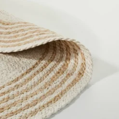 Round 6' Multi Stripe Braided Jute Area Rug Cream/Tan - Hearth & Hand™ With Magnolia 7 Round 6' Multi Stripe Braided Jute Area Rug Cream/Tan - Hearth & Hand™ With Magnolia -Home Decor GUEST 9488b481 51ce 4505 9348 6b48547839cf