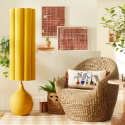Floor Lamp Yellow Ceramic With Elongated Shade (Includes LED Light Bulb) - Opalhouse™ Designed With Jungalow™ 7 Floor Lamp Yellow Ceramic With Elongated Shade (Includes LED Light Bulb) - Opalhouse™ Designed With Jungalow™ -Home Decor GUEST 95b449fe 3e14 4047 9981 8f535191462d