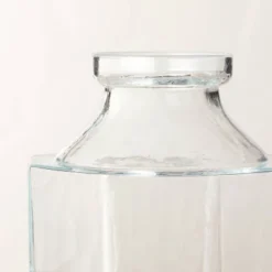 Octagonal Clear Glass Bottle Vase - Hearth & Hand™ With Magnolia -Home Decor GUEST 99423c65 7cc3 45d1 a0be 06e5f32a1a79