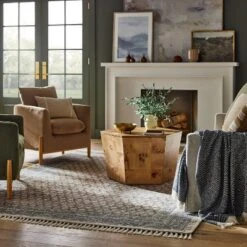 Persian Printed Paisley Style Rug Navy - Threshold™ Designed With Studio McGee™