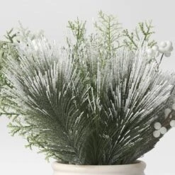 Artificial Plant Large Heavy Flocked Arrangement - Threshold™ 6 Artificial Plant Large Heavy Flocked Arrangement - Threshold™ -Home Decor GUEST 9bf519c3 a858 4eb7 a250 c4d00a3419ee