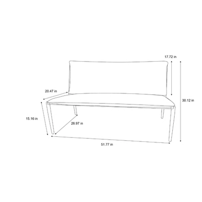 Cushioned Metal Outdoor Loveseat - Cream/Black - Hearth & Hand™ With Magnolia 9 Cushioned Metal Outdoor Loveseat - Cream/Black - Hearth & Hand™ With Magnolia - Image 7