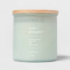 Glass Jar Aloe And Bergamot Candle Green - Threshold™ -Home Decor GUEST 9e0c4894 3c8b 4edb 8151 c9146810ec29