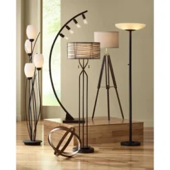 Possini Euro Design Meridian Light Blaster Modern Torchiere Floor Lamp 72" Tall Oil Rubbed Bronze LED Frosted Glass Shade For Living Room Bedroom Home 12 Possini Euro Design Meridian Light Blaster Modern Torchiere Floor Lamp 72" Tall Oil Rubbed Bronze LED Frosted Glass Shade For Living Room Bedroom Home -Home Decor GUEST 9f10bba5 9a6c 4273 bb48 1d4a45d8cd14