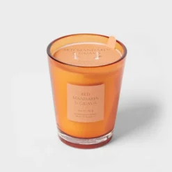 Colored Vase Glass With Dustcover Mandarin & Guava Candle Orange - Threshold™ 14 Colored Vase Glass With Dustcover Mandarin & Guava Candle Orange - Threshold™ -Home Decor GUEST 9f988ff2 f7e8 43cd b34a c5d7f14ae156