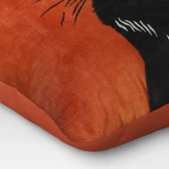 Fierce Cat Applique Cotton Velvet Square Halloween Throw Pillow - Threshold™ 9 Fierce Cat Applique Cotton Velvet Square Halloween Throw Pillow - Threshold™ -Home Decor GUEST a42b8619 8be8 49c8 b26e d8937eea5670