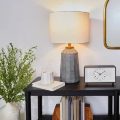 Carved Ceramic Table Lamp Dark Gray (Includes LED Light Bulb) - Hearth & Hand™ With Magnolia 7 Carved Ceramic Table Lamp Dark Gray (Includes LED Light Bulb) - Hearth & Hand™ With Magnolia -Home Decor GUEST a46bfd2c 5e9b 4152 a76f 8481e7b67a1c