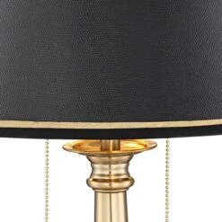 Barnes And Ivy Georgetown Traditional Desk Lamp 28 1/2" Tall Warm Brass With USB Charging Port Black Shade For Bedroom Living Room Bedside Office Kids 11 Barnes And Ivy Georgetown Traditional Desk Lamp 28 1/2" Tall Warm Brass With USB Charging Port Black Shade For Bedroom Living Room Bedside Office Kids -Home Decor GUEST aafda46a 7a15 40fb b696 60c4138cab57