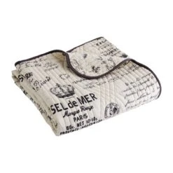 Histoire Script Quilted Throw - Levtex Home 7 Histoire Script Quilted Throw - Levtex Home -Home Decor GUEST ab0430d0 1029 4622 899a e3a0e0db2709