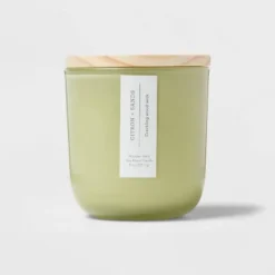 Citron And Sands Candle Green - Threshold™ -Home Decor GUEST ac29f15a 74a7 4509 9e2b 431f209854df