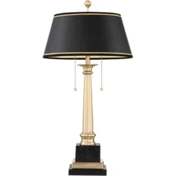 Barnes And Ivy Georgetown Traditional Desk Lamp 28 1/2" Tall Warm Brass With USB Charging Port Black Shade For Bedroom Living Room Bedside Office Kids 16 Barnes And Ivy Georgetown Traditional Desk Lamp 28 1/2" Tall Warm Brass With USB Charging Port Black Shade For Bedroom Living Room Bedside Office Kids -Home Decor GUEST ae744be2 d7e5 4ce7 acb9 0a26a7ff6122