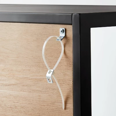 Crystal Cove Glass TV Stand For TVs Up To 59" - Threshold™ Designed With Studio McGee 6 Crystal Cove Glass TV Stand For TVs Up To 59" - Threshold™ Designed With Studio McGee - Image 4