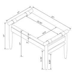 Upholstered Natural Wood Ottoman - Hearth & Hand™ With Magnolia -Home Decor GUEST afcfd56b 81e5 4152 9ced a68615650b1e