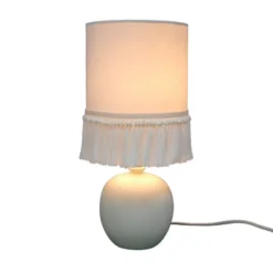 Small Table Lamp With Fringe Shade Off-White (Includes LED Light Bulb) - Opalhouse™ Designed With Jungalow™ -Home Decor GUEST b032319a c7f7 464d ab2a a2536f5698f3