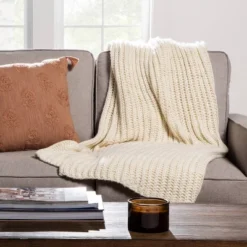 Chunky Knit Reversible Throw Blanket - Threshold™ 17 Chunky Knit Reversible Throw Blanket - Threshold™ -Home Decor GUEST b04cf30c e385 47a6 b25b 6cea8b96bae5