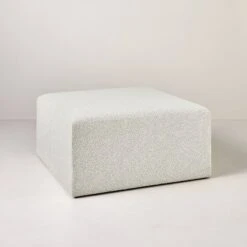 Boucle Upholstered Square Cocktail Ottoman - Hearth & Hand™ With Magnolia -Home Decor GUEST b26d4059 7849 4f8d abd9 4175fb319d21