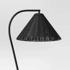 Arc Neck Floor Lamp With Natural Shade Black (Includes LED Light Bulb) - Threshold™ 7 Arc Neck Floor Lamp With Natural Shade Black (Includes LED Light Bulb) - Threshold™ -Home Decor GUEST b3359c3b 1bca 48a3 a12e 66ee18b8cf18
