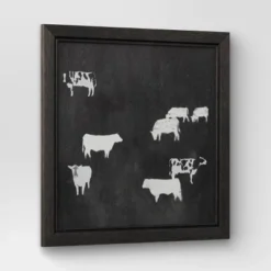 (Set Of 2) 12" X 12" Cow Collection II Framed Wall Canvases - Threshold™ -Home Decor GUEST b344498b 2140 4a52 b3be 29b42cd41f2d