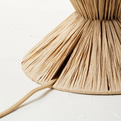 Faux Raffia Table Lamp Brown (Includes LED Light Bulb) - Opalhouse™ Designed With Jungalow™ 6 Faux Raffia Table Lamp Brown (Includes LED Light Bulb) - Opalhouse™ Designed With Jungalow™ - Image 4