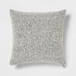 Woven Boucle Square Throw Pillow With Exposed Zipper - Threshold™ -Home Decor GUEST b5159cea 2491 4bb4 a2aa af026918a681