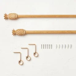 Pineapple Faux Wood Curtain Rod Natural Wood - Opalhouse™ Designed With Jungalow™ 9 Pineapple Faux Wood Curtain Rod Natural Wood - Opalhouse™ Designed With Jungalow™ -Home Decor GUEST b565e685 bbc8 405f abbe 297780442d88