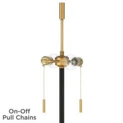 Possini Euro Design Roxie Modern Floor Lamp With Riser 65 1/2" Tall Brass Black Metal Sheer Linen Double Drum Shade For Living Room Bedroom Office 11 Possini Euro Design Roxie Modern Floor Lamp With Riser 65 1/2" Tall Brass Black Metal Sheer Linen Double Drum Shade For Living Room Bedroom Office -Home Decor GUEST b5c07179 5767 4f85 8a6f b0163d6075eb