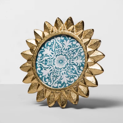 4" X 4" Cast Sunburst Frame Gold - Opalhouse™ 3 4" X 4" Cast Sunburst Frame Gold - Opalhouse™