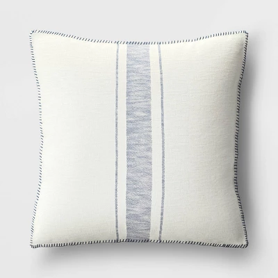 Oversized Placed Striped Square Throw Pillow - Threshold™ 8 Oversized Placed Striped Square Throw Pillow - Threshold™ - Image 6