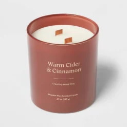 20oz Glass Woodwick Warm Cider & Cinnamon Candle - Threshold™ 8 20oz Glass Woodwick Warm Cider & Cinnamon Candle - Threshold™ -Home Decor GUEST b7dc905f 063c 41e1 a717 5c6e568b7ff6
