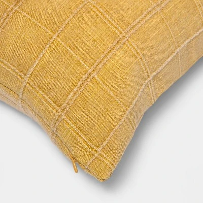 Woven Washed Windowpane Throw Pillow - Threshold™ 5 Woven Washed Windowpane Throw Pillow - Threshold™ - Image 3