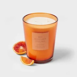Colored Vase Glass With Dustcover Mandarin & Guava Candle Orange - Threshold™ 10 Colored Vase Glass With Dustcover Mandarin & Guava Candle Orange - Threshold™ -Home Decor GUEST ba6b3c8a 08ba 4af5 878e d7701dfb24ec