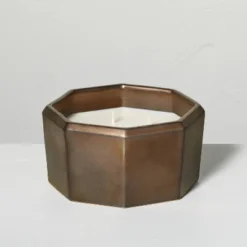 Octagonal Ceramic Cashmere & Suede Fall Jar Candle Metallic Bronze - Hearth & Hand™ With Magnolia -Home Decor GUEST bb6f1e7c 11d2 4ed8 a084 2f6573d24c6b 2